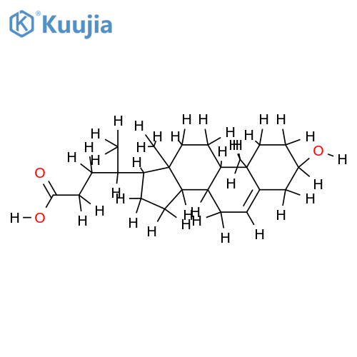 3alpha-3-Hydroxychol-5-en-24-oic acid structure