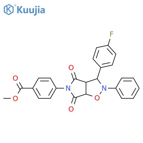 methyl 4-3-(4-fluorophenyl)-4,6-dioxo-2-phenyl-hexahydro-2H-pyrrolo3,4-d1,2oxazol-5-ylbenzoate structure