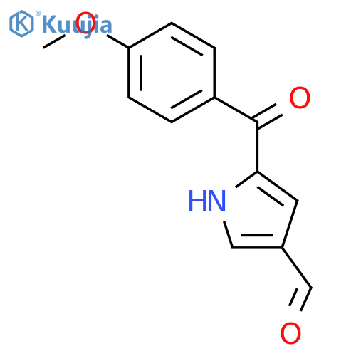 1H-PYRROLE-3-CARBOXALDEHYDE, 5-(4-METHOXYBENZOYL)- structure