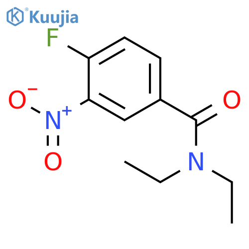 N,N-Diethyl-4-fluoro-3-nitrobenzamide structure