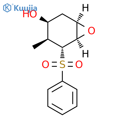 7-Oxabicyclo[4.1.0]heptan-3-ol, 4-methyl-5-(phenylsulfonyl)-, (1R,3S,4S,5R,6R)- (9CI) structure