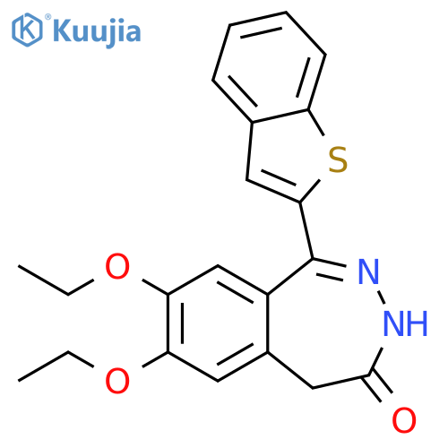 4H-2,3-Benzodiazepin-4-one, 1-benzo[b]thien-2-yl-7,8-diethoxy-3,5-dihydro- structure