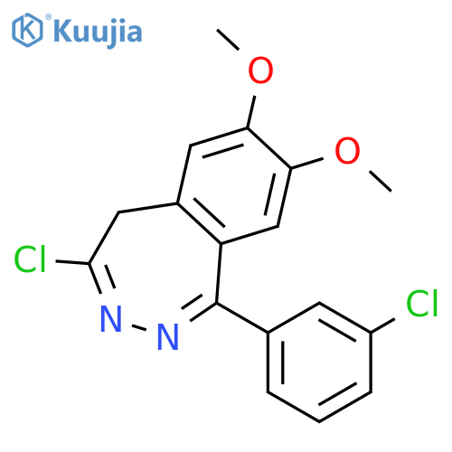 4-Chloro-1-(3-chlorophenyl)-7,8-dimethoxy-5h-2,3-benzodiazepine structure