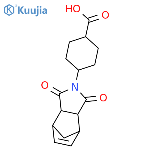 4-(1,3-Dioxo-1,3,3a,4,7,7a-hexahydro-2H-4,7-methanoisoindol-2-yl)cyclohexanecarboxylic acid structure