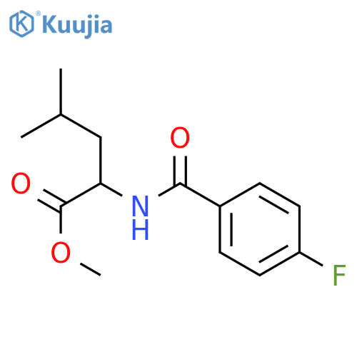 2-(4-Fluoro-benzoylamino)-4-methyl-pentanoic acid methyl ester structure