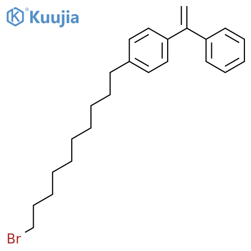 Benzene, 1-(10-bromodecyl)-4-(1-phenylethenyl)- structure