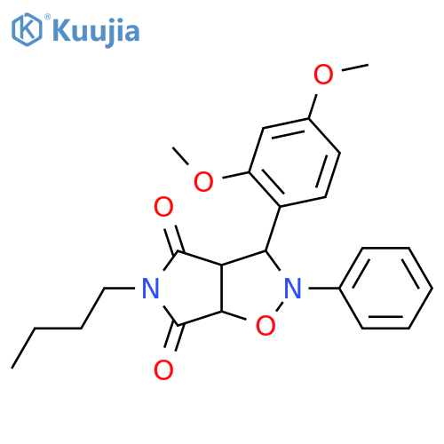 5-butyl-3-(2,4-dimethoxyphenyl)-2-phenyl-hexahydro-2H-pyrrolo3,4-d1,2oxazole-4,6-dione structure