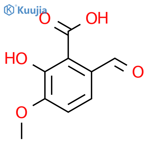6-formyl-2-hydroxy-3-methoxybenzoic acid structure