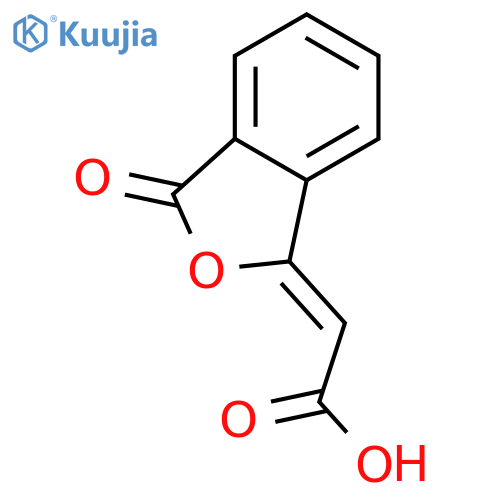 Acetic acid,2-(3-oxo-1(3H)-isobenzofuranylidene)- structure