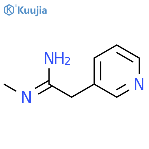3-Pyridineethanimidamide,N-methyl-(9CI) structure