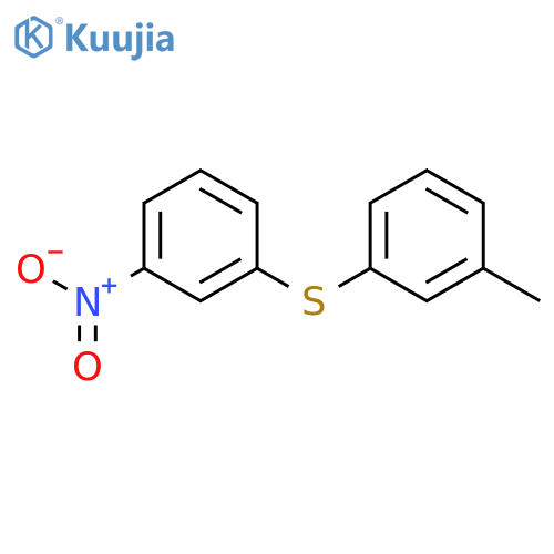 Benzene, 1-methyl-3-[(3-nitrophenyl)thio]- structure