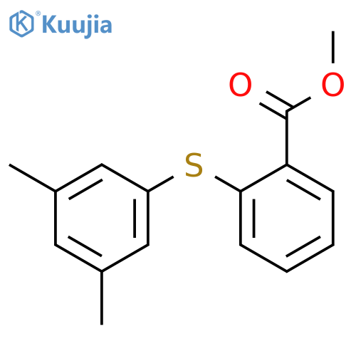 Benzoic acid, 2-[(3,5-dimethylphenyl)thio]-, methyl ester structure