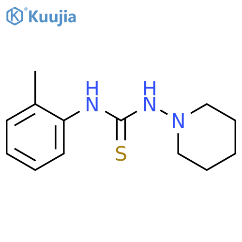 THIOUREA, N-(2-METHYLPHENYL)-N'-1-PIPERIDINYL- structure