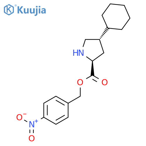L-Proline, 4-cyclohexyl-, (4-nitrophenyl)methyl ester, (4S)- structure