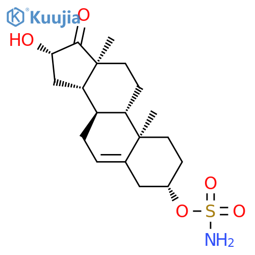 Androst-5-en-17-one, 3-[(aminosulfonyl)oxy]-16-hydroxy-, (3b,16b)- structure