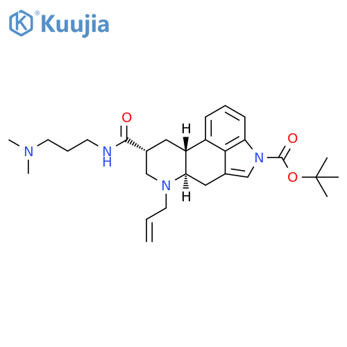 Ergoline-1-carboxylic acid, 8-[[[3-(dimethylamino)propyl]amino]carbonyl]-6-(2-propen-1-yl)-, 1,1-dimethylethyl ester, (8β)- structure