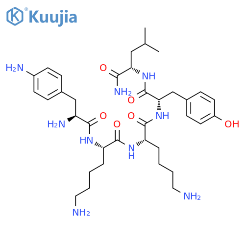 L-Leucinamide, 4-amino-L-phenylalanyl-L-lysyl-L-lysyl-L-tyrosyl- structure