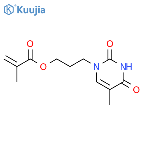 2-Propenoic acid, 2-methyl-, 3-(3,4-dihydro-5-methyl-2,4-dioxo-1(2H)-pyrimidinyl)propyl ester structure