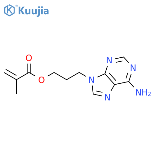 2-PROPENOIC ACID, 2-METHYL-, 3-(6-AMINO-9H-PURIN-9-YL)PROPYL ESTER structure