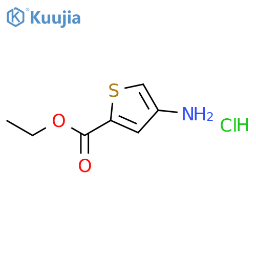 2-THIOPHENECARBOXYLIC ACID, 4-AMINO-, ETHYL ESTER, HYDROCHLORIDE structure