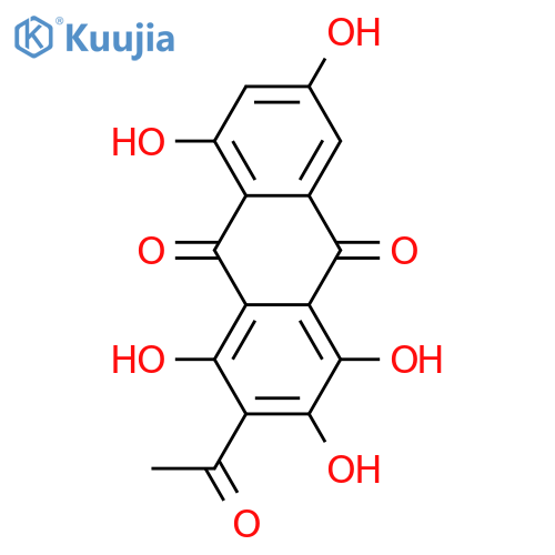 2-Acetyl-1,3,4,6,8-pentahydroxyanthraquinone structure