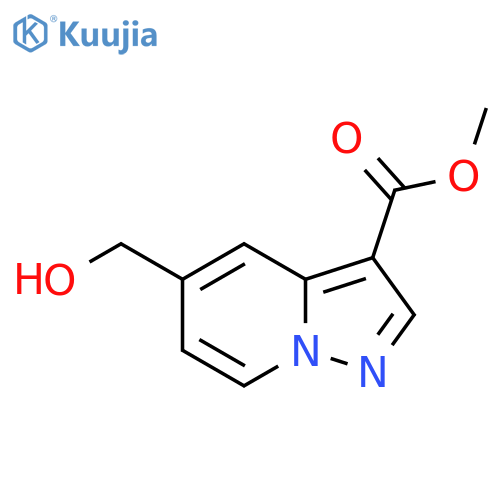 Methyl 5-(hydroxymethyl)pyrazolo[1,5-a]pyridine-3-carboxylate structure