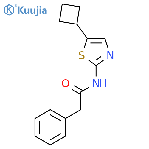 Benzeneacetamide, N-(5-cyclobutyl-2-thiazolyl)- structure