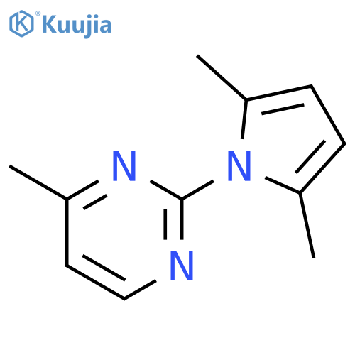 Pyrimidine, 2-(2,5-dimethyl-1H-pyrrol-1-yl)-4-methyl- structure
