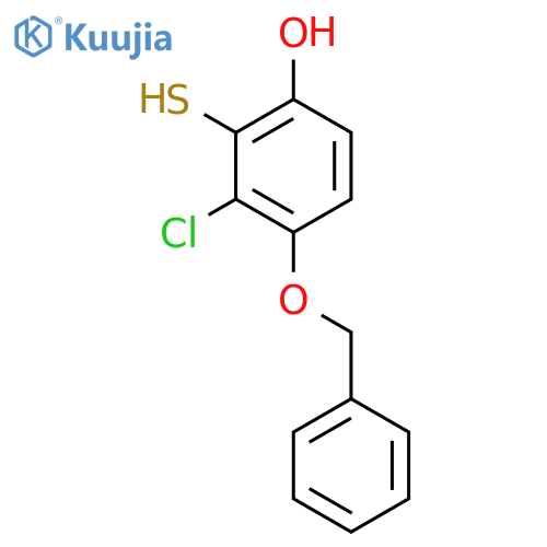 Phenol, 3-chloro-2-mercapto-4-(phenylmethoxy)- structure