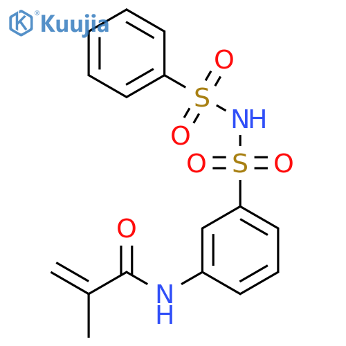 2-Propenamide,2-methyl-N-[3-[[(phenylsulfonyl)amino]sulfonyl]phenyl]- structure
