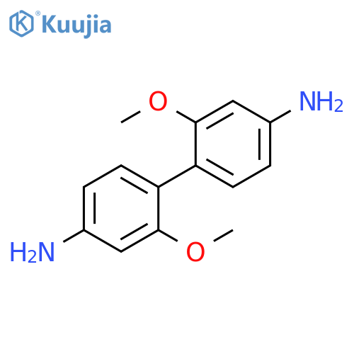2,2'-dimethoxy-1,1'-biphenyl-4,4'-diamine structure