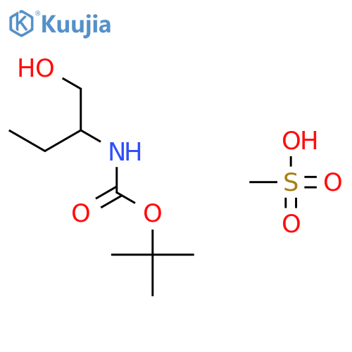 N-tert-Butoxycarbonyl (R)-2-Aminobutan-1-ol Methanesulfonate structure