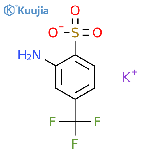 potassium 2-amino-4-(trifluoromethyl)benzene-1-sulfonate structure