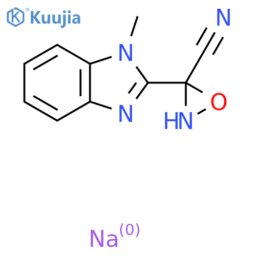 Sodium oxo-imino-(1-methyl-1H-benzoimidazol-2-yl)-acetonitrile structure