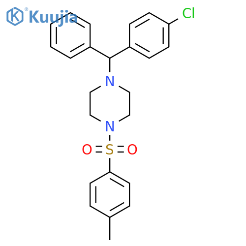 1-(4-Chlorophenyl)(phenyl)methyl-4-(4-methylphenyl)sulfonylpiperazine structure