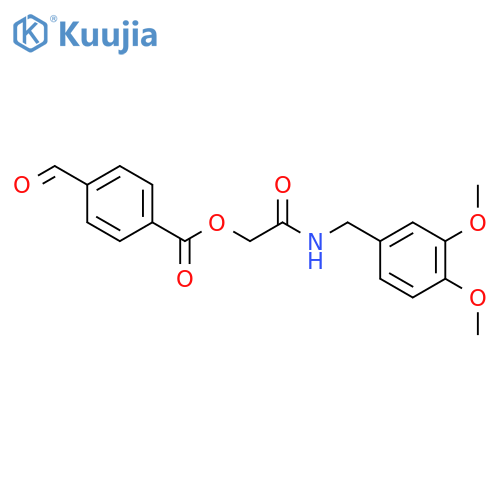 [2-[(3,4-Dimethoxyphenyl)methylamino]-2-oxoethyl] 4-formylbenzoate structure