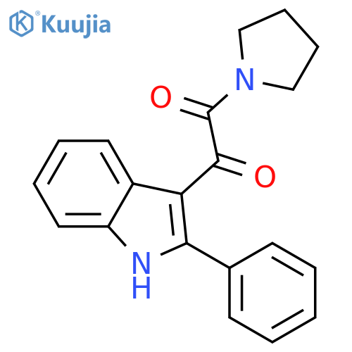 1-(2-Phenyl-1H-indol-3-yl)-2-(1-pyrrolidinyl)-1,2-ethanedione structure