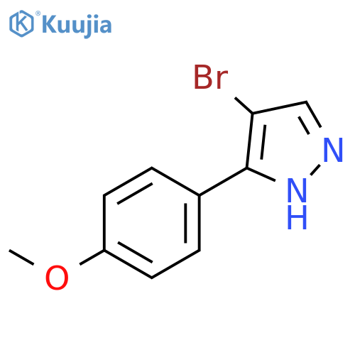 4-Bromo-5-(4-methoxyphenyl)pyrazole structure