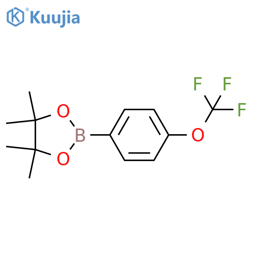 4,4,5,5-Tetramethyl-2-(4-(trifluoromethoxy)phenyl)-1,3,2-dioxaborolane structure