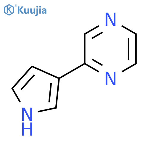 2-(1H-Pyrrol-3-yl)pyrazine structure
