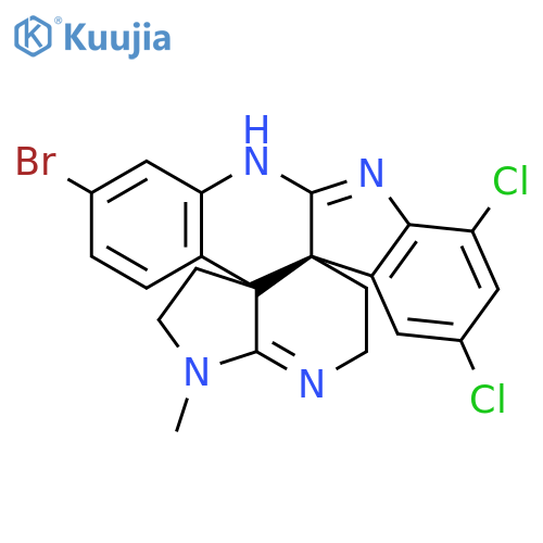 1H,9H-Pyrrolo[2',3':2,3]pyrido[4,3-o]quinindoline,6-bromo-10,12-dichloro-2,3,14,15-tetrahydro-1-methyl-, (3aR,13bS)-rel-(+)- structure