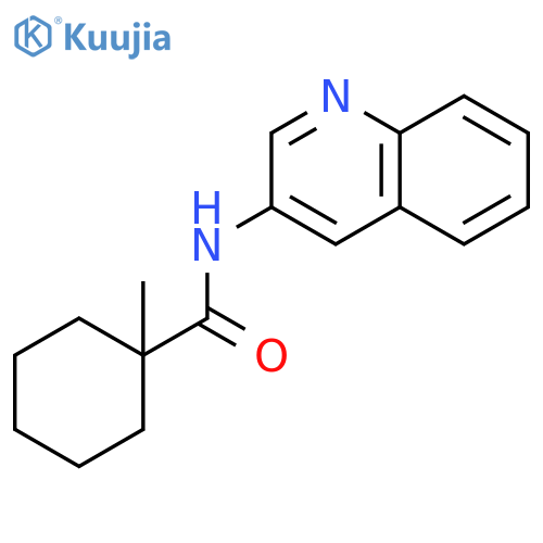 Cyclohexanecarboxamide, 1-methyl-N-3-quinolinyl- structure