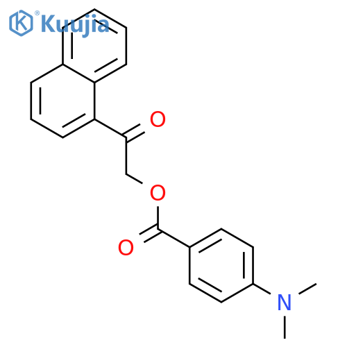2-(1-naphthyl)-2-oxoethyl 4-(dimethylamino)benzoate structure