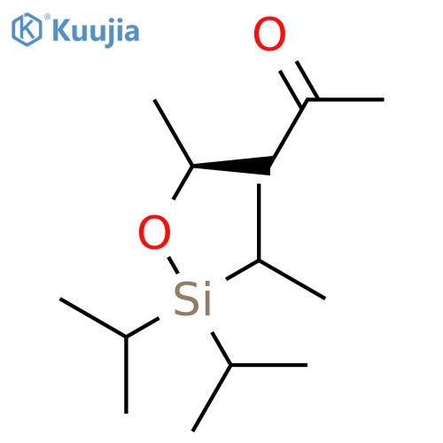2-Pentanone, 4-[[tris(1-methylethyl)silyl]oxy]-, (4S)- structure