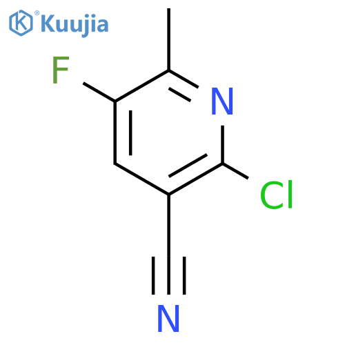 2-Chloro-5-fluoro-6-methylnicotinonitrile structure
