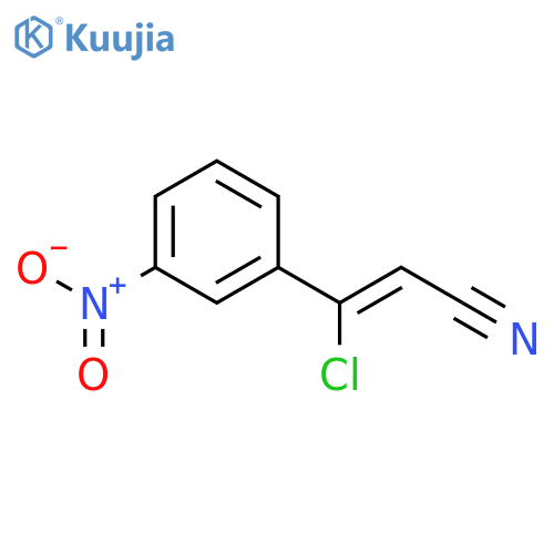 3-CHLORO-3-(3-NITRO-PHENYL)-ACRYLONITRILE,97% structure