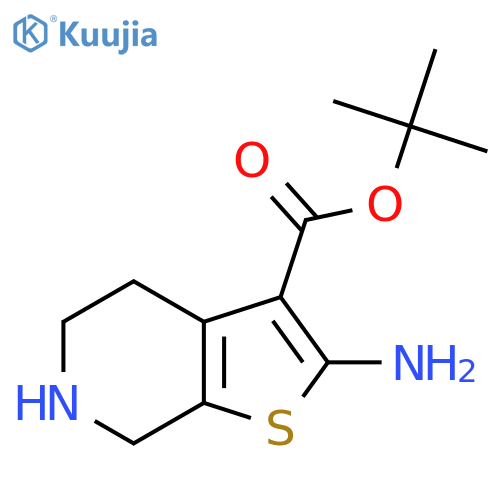 tert-butyl 2-amino-4H,5H,6H,7H-thieno2,3-cpyridine-3-carboxylate structure