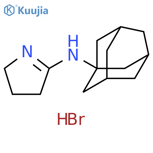 N-(adamantan-1-yl)-3,4-dihydro-2H-pyrrol-5-amine hydrobromide structure