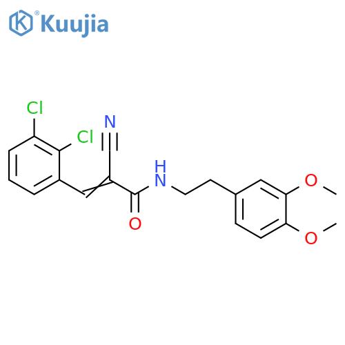 2-Cyano-3-(2,3-dichlorophenyl)-N-[2-(3,4-dimethoxyphenyl)ethyl]-2-propenamide structure