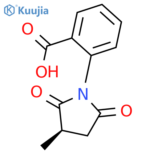 (R)-2-(3-Methyl-2,5-dioxopyrrolidin-1-yl)benzoic acid structure